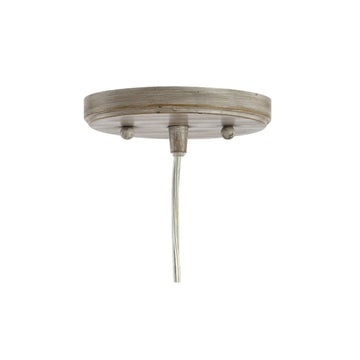 Fontaine 6.25" Adjustable Greige Glass LED Pendant - JONATHAN Y